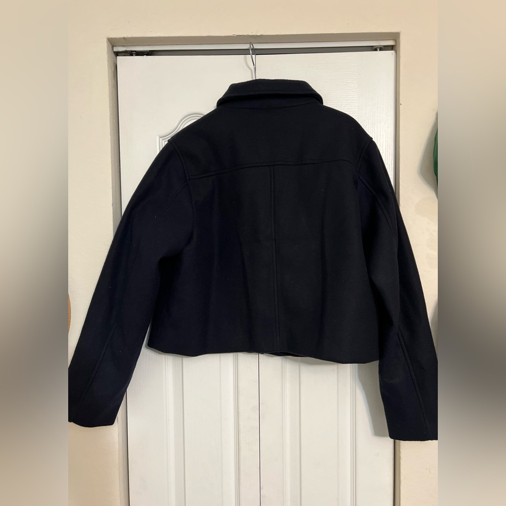 Zara Midnight Blue Utility Jacket with Gold Accents - Picture 4 of 7